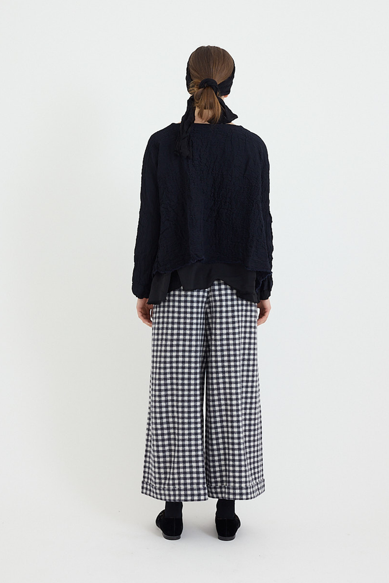 Daniela Gregis - Shirt - Round Neck Lavata - NavyBlue/Black
