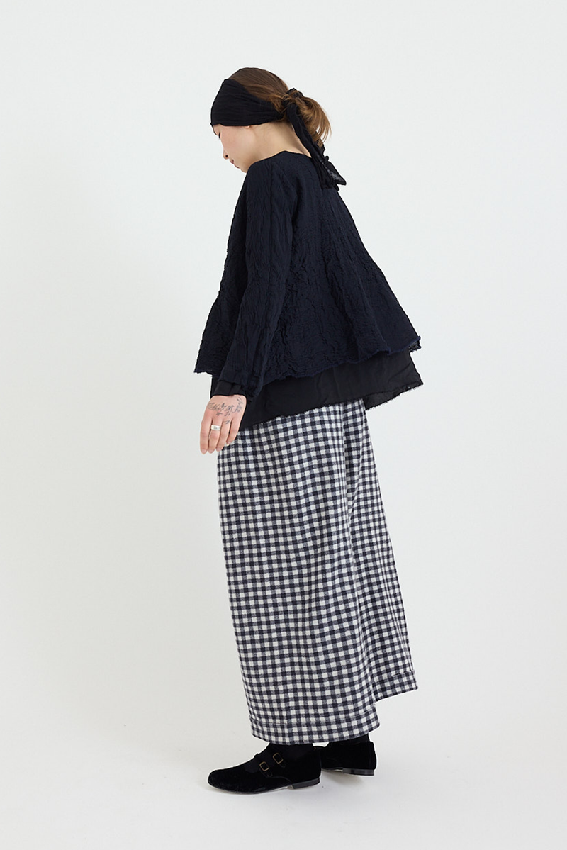 Daniela Gregis - Shirt - Round Neck Lavata - NavyBlue/Black