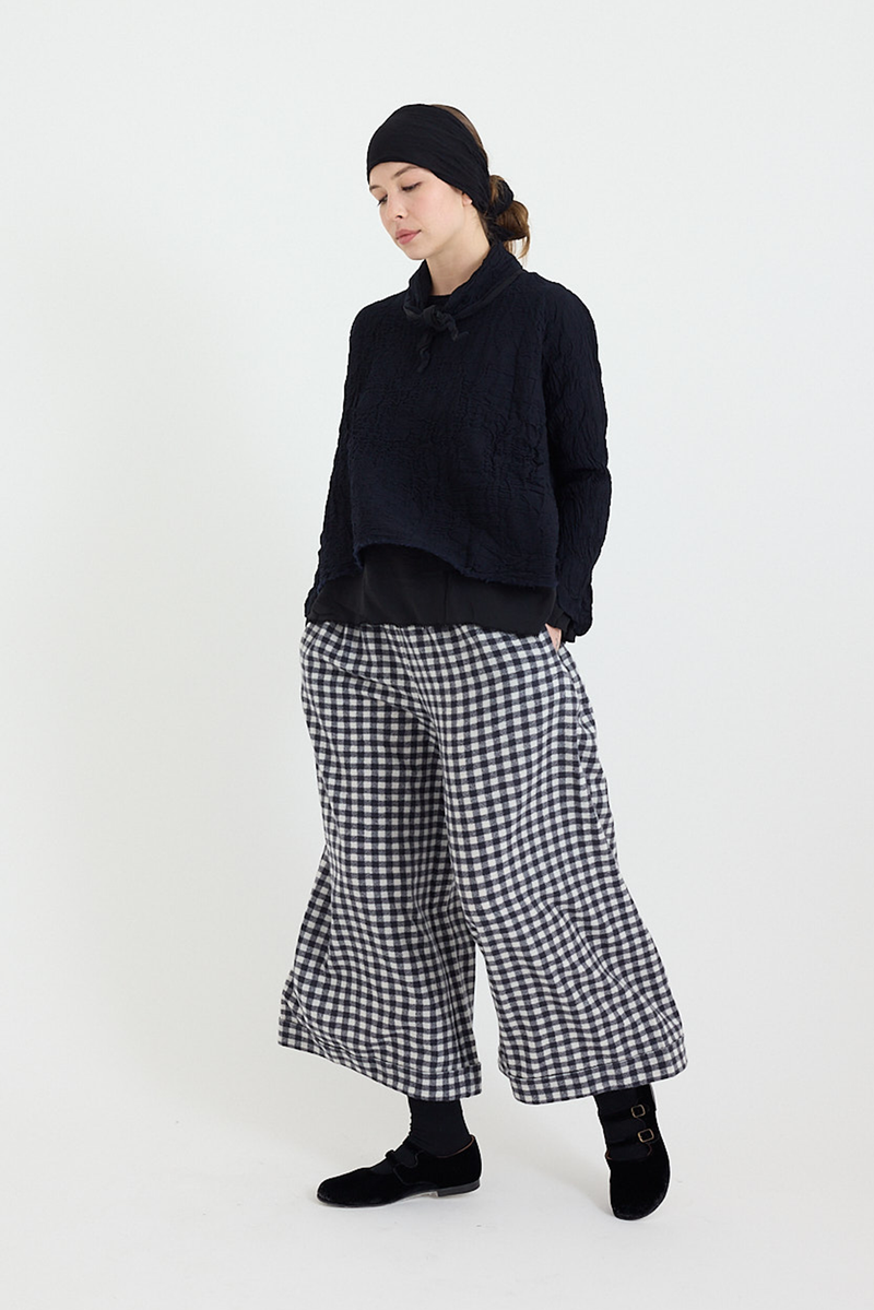 Daniela Gregis - Trousers Pigiama - Blue/Cream - Check