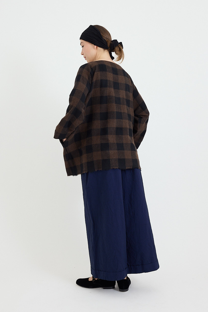 Daniela Gregis - Shirt Quadrato Cimosa -Turtle Black - Check