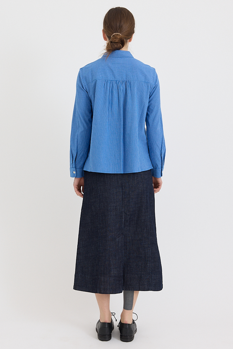 Toast - Patch Pocket Organic Indigo Denim Skirt