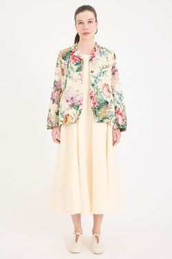 Metta - Dominique Blazer - Bouquet Cotton Poplin