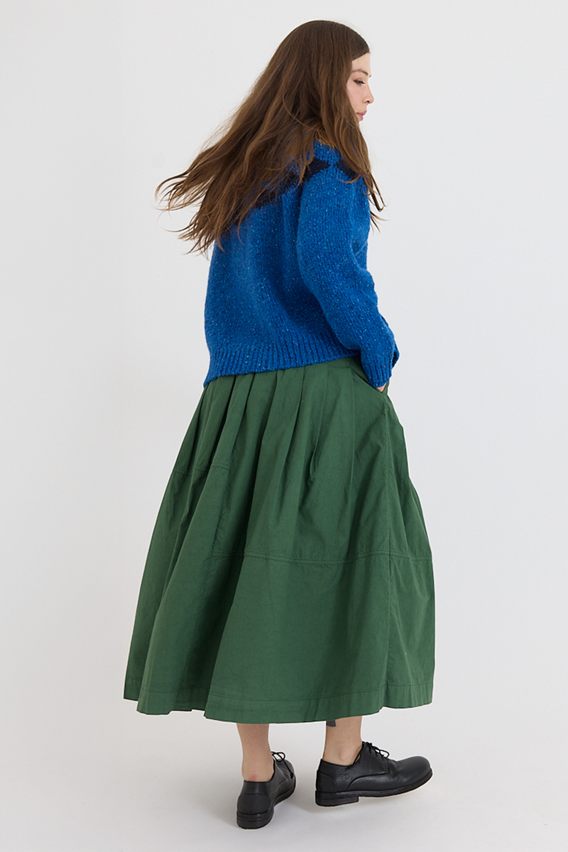 Toast - Donegal Diamond Yoke Sweater - Blue Multi
