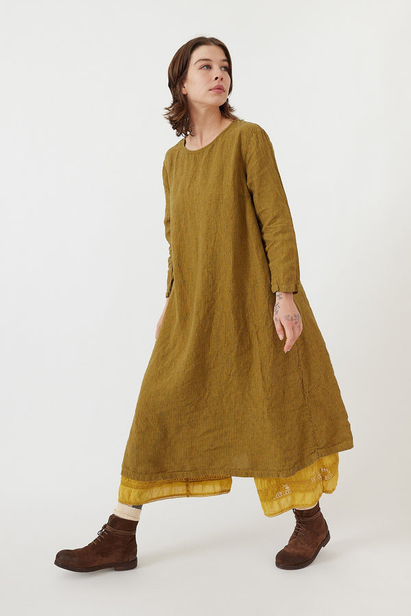 Metta - Elodie Dress - Bengal Stripe Linen