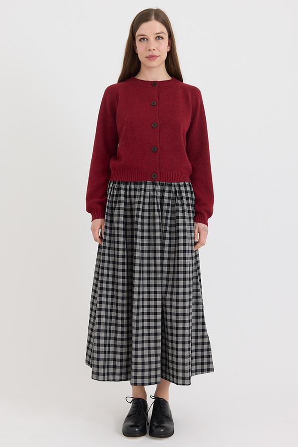 Toast - Eden Wool Cashmere Raglan Cardigan - Red Sorrel