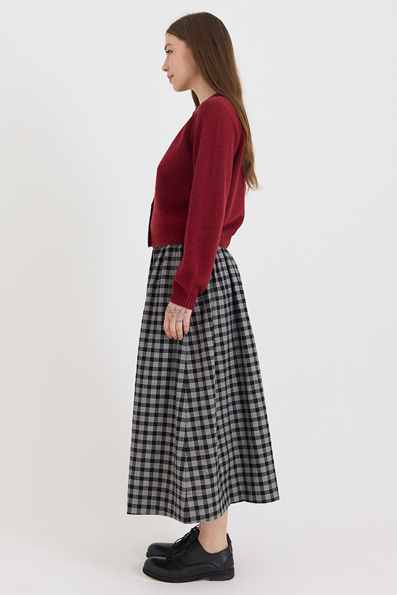 Toast - Eden Wool Cashmere Raglan Cardigan - Red Sorrel