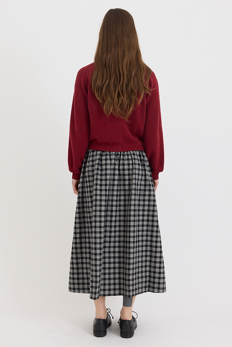 Toast - Eden Wool Cashmere Raglan Cardigan - Red Sorrel