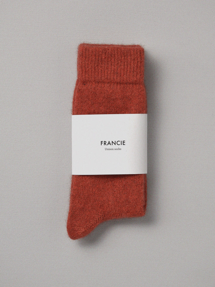 Francie - Possum Merino Socks / Amber