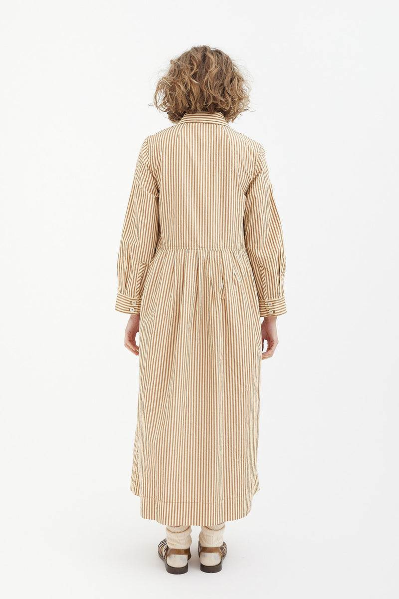 Toast - Fayre Stripe Organic Poplin Shirt Dress