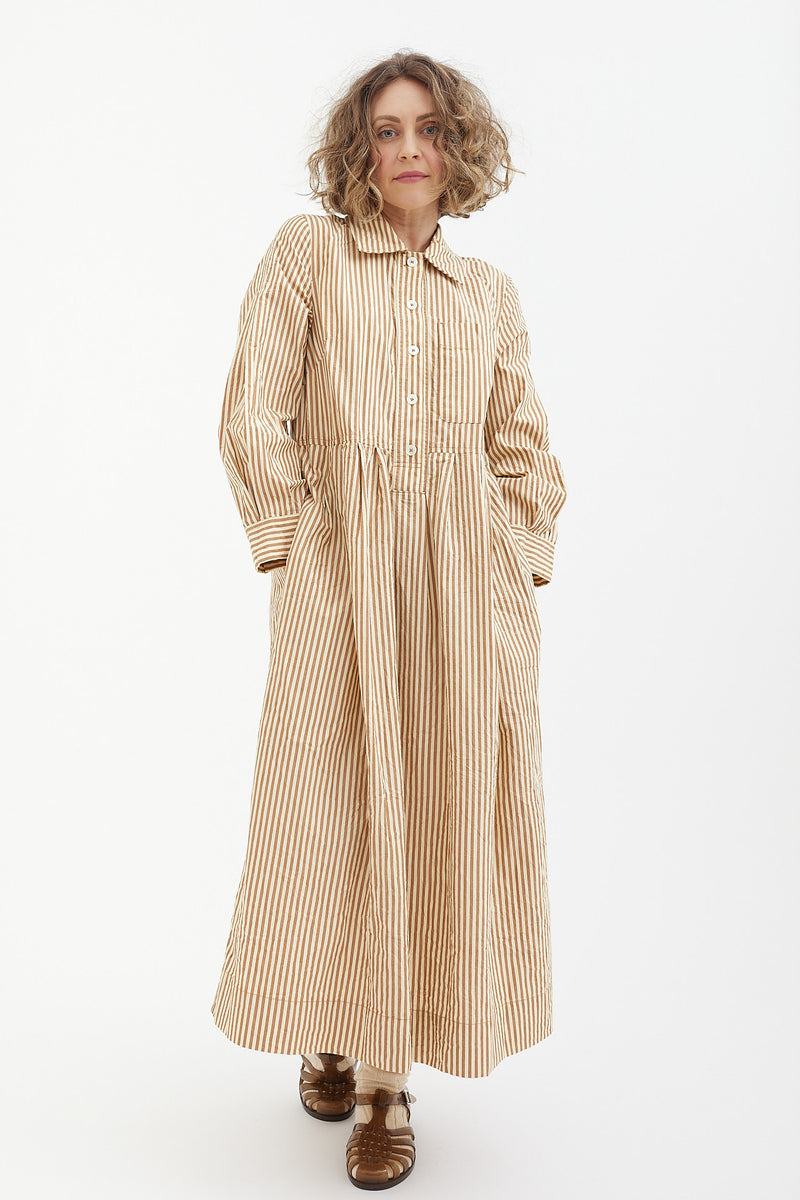 Toast - Fayre Stripe Organic Poplin Shirt Dress