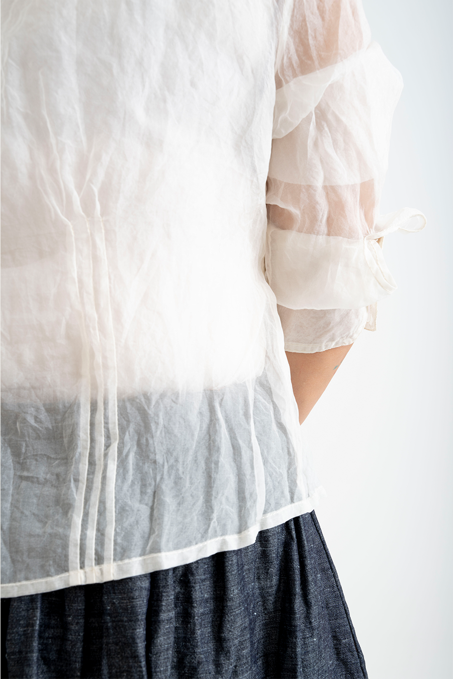 Bukeshla - Florence Blouse - Cream Organza