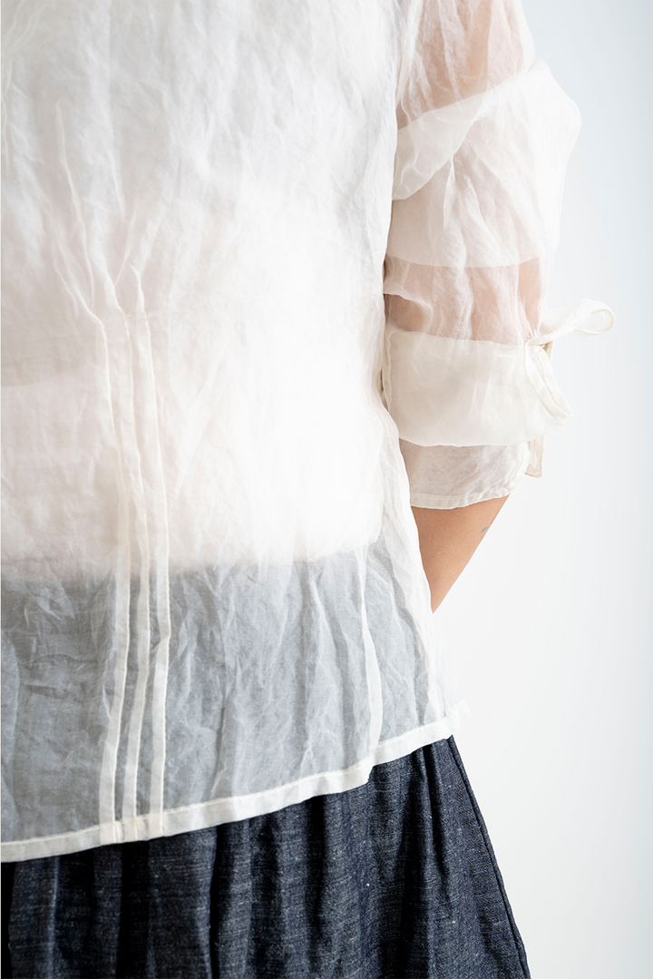 Bukeshla - Florence Blouse - Cream Organza