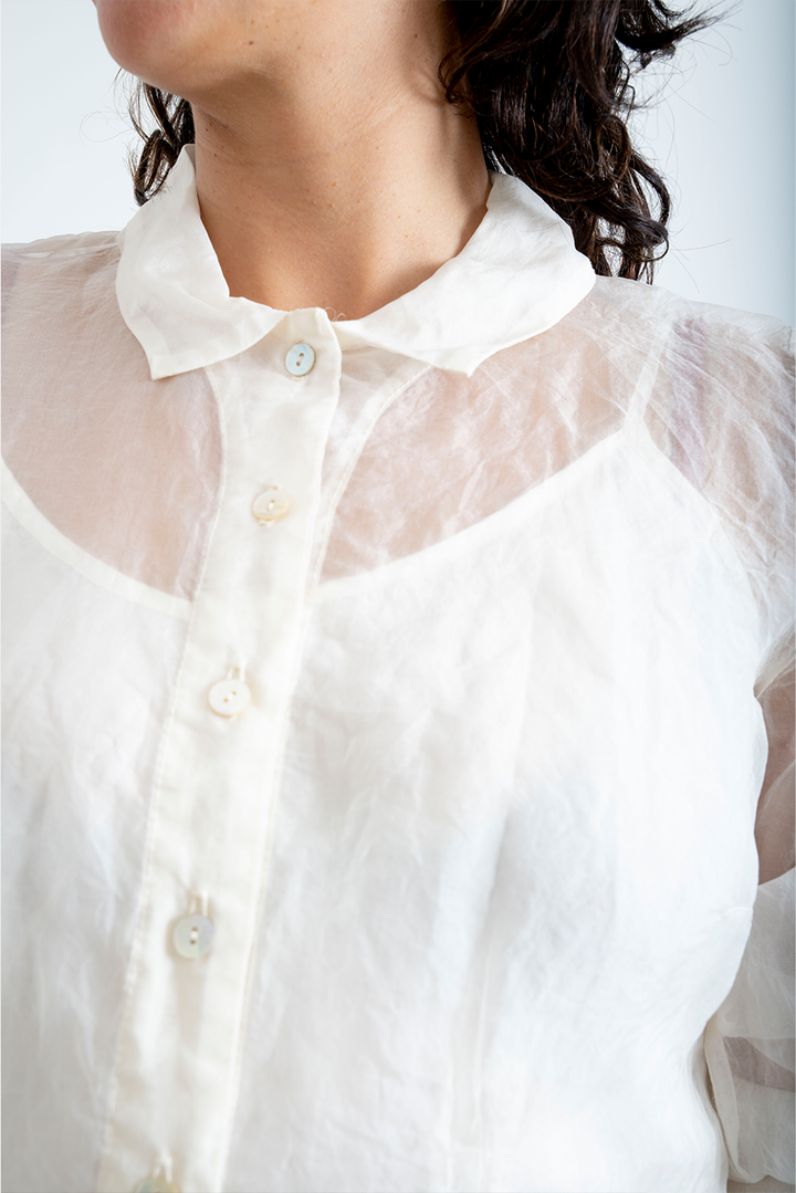 Bukeshla - Florence Blouse - Cream Organza