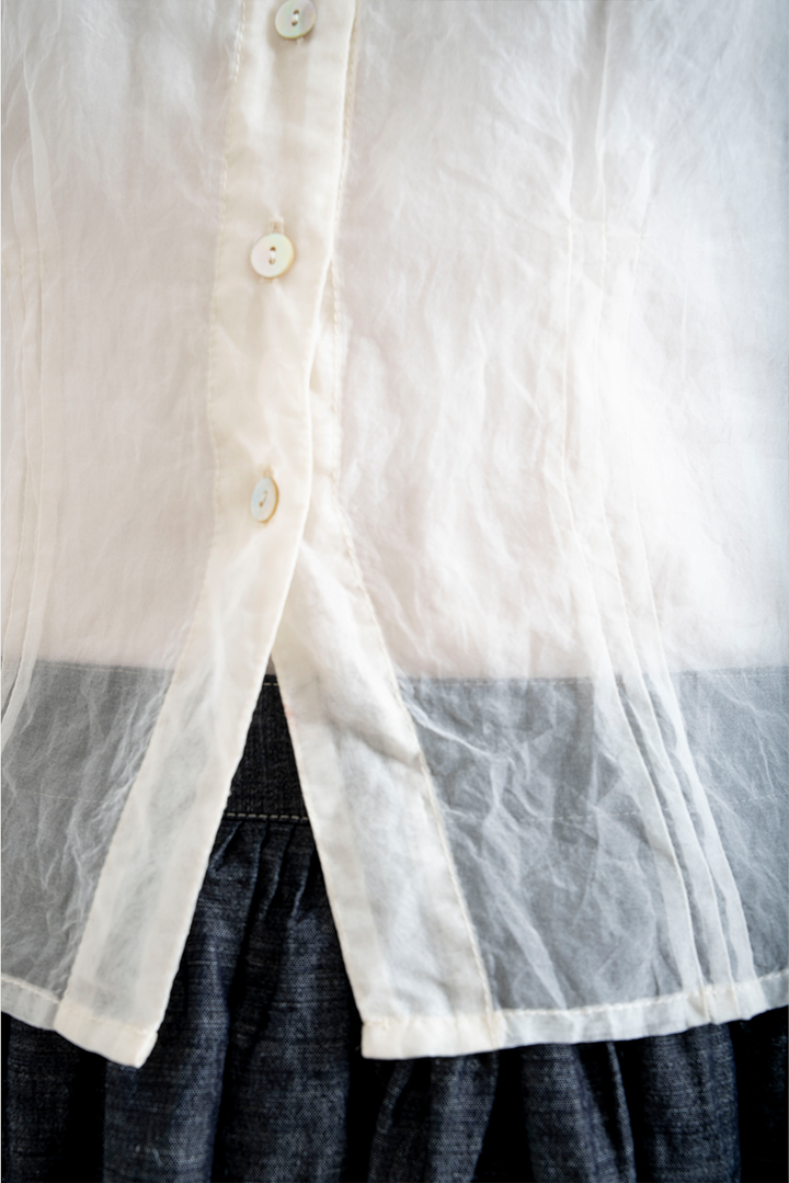 Bukeshla - Florence Blouse - Cream Organza