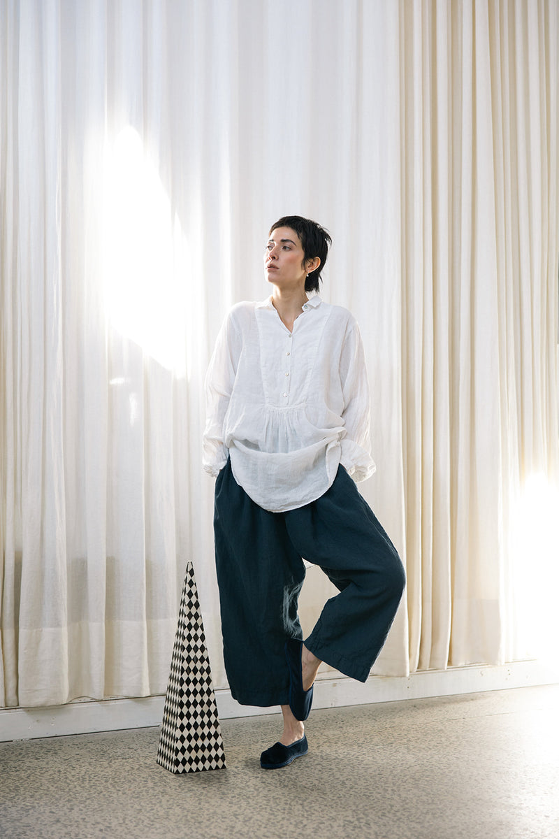 Metta - Francoise Night Shirt - Light Linen