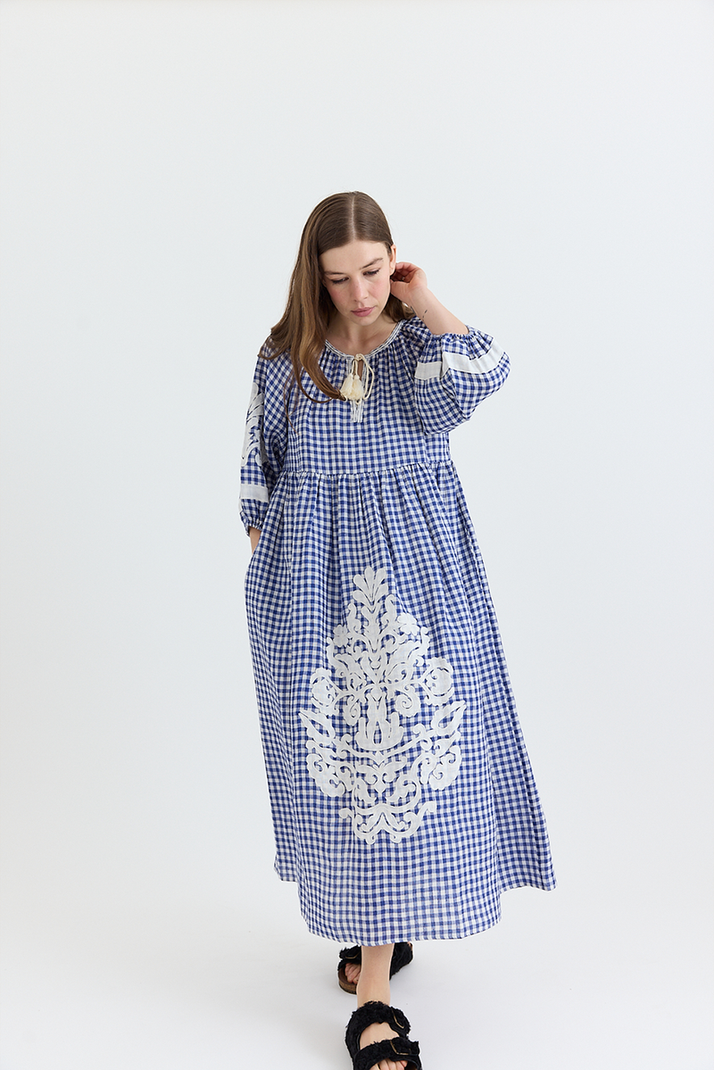 Benaras - Geoglific Applique Dress