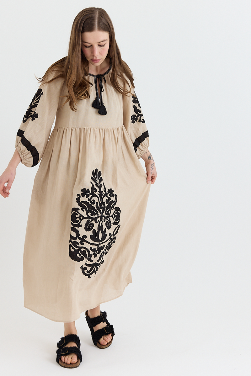 Benaras - Geoglific Applique Dress