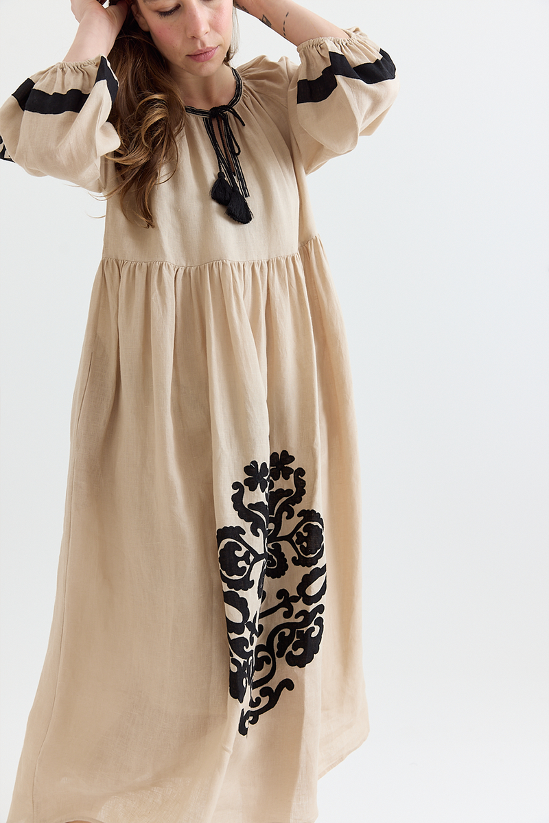 Benaras - Geoglific Applique Dress