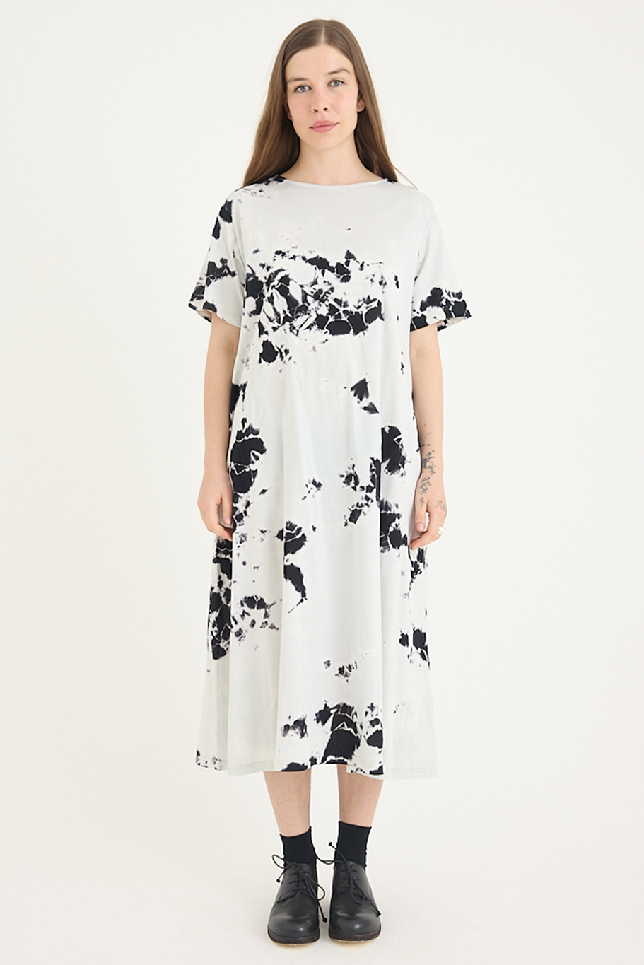 Suzusan - Giza Cotton Jersey Half Sleeve Dress