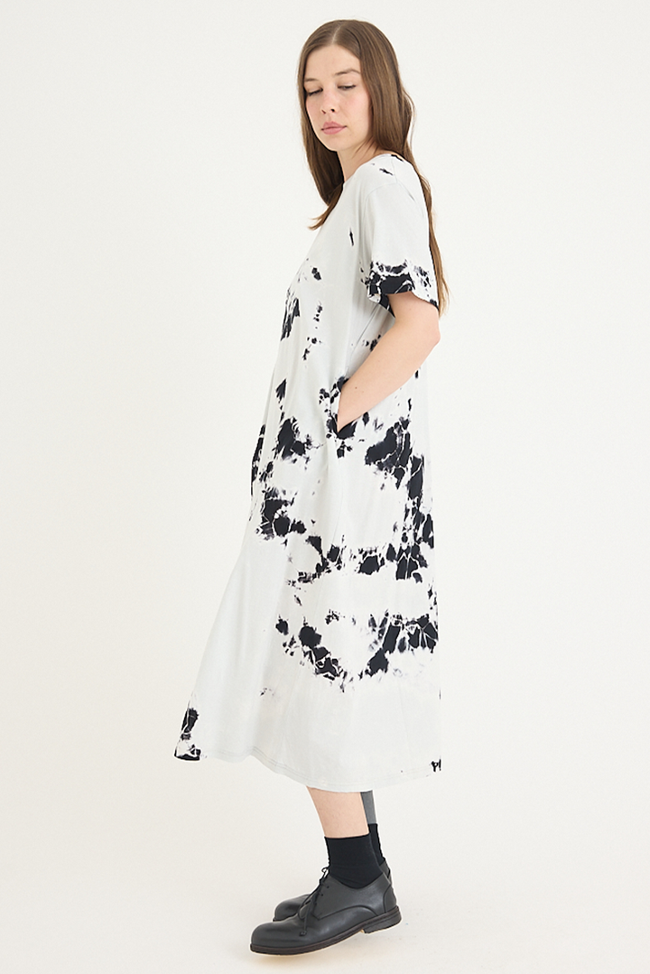 Suzusan - Giza Cotton Jersey Half Sleeve Dress