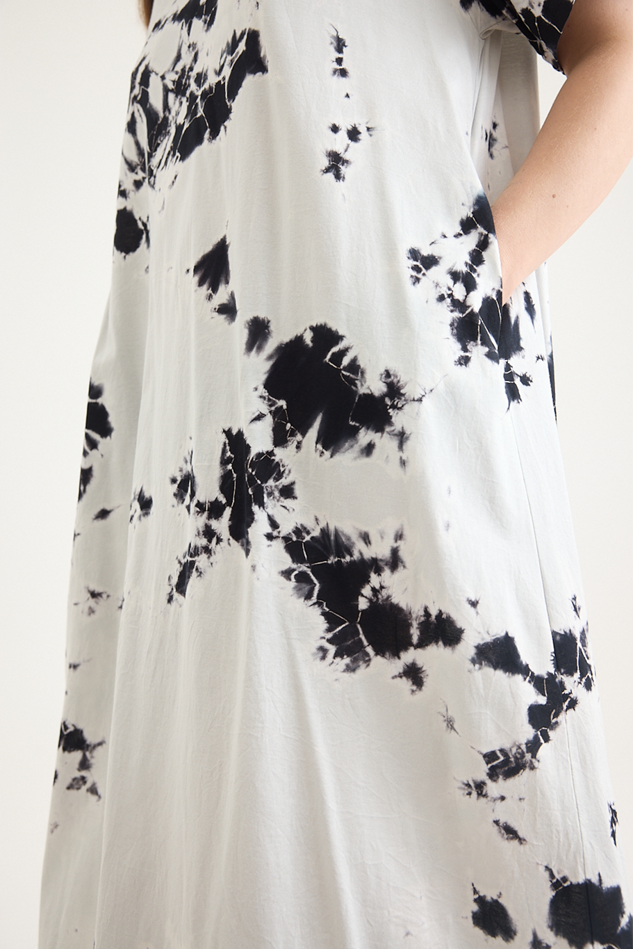 Suzusan - Giza Cotton Jersey Half Sleeve Dress