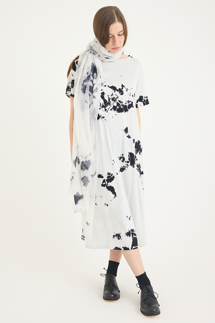 Suzusan - Giza Cotton Jersey Half Sleeve Dress