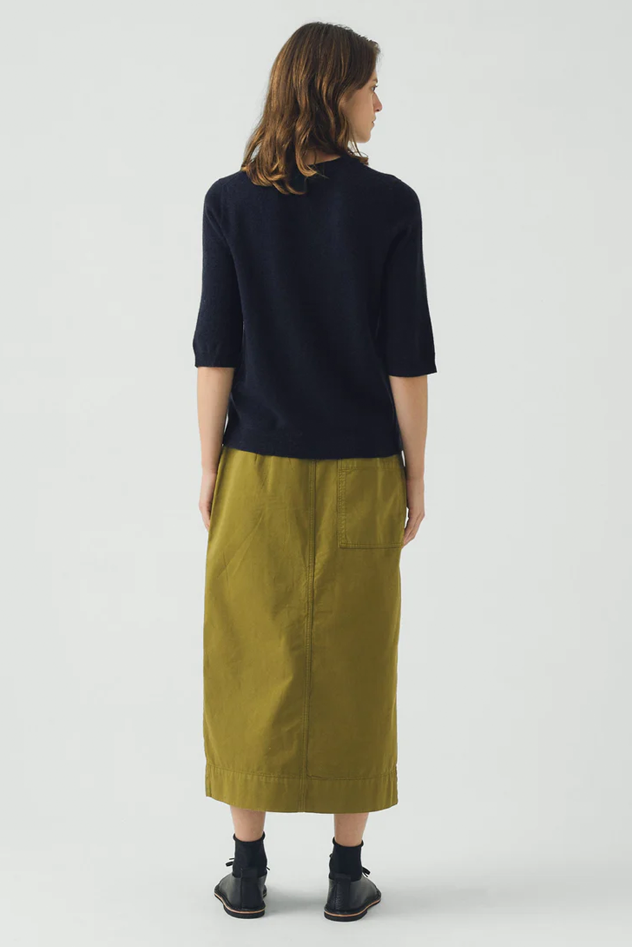 Toast - Half Sleeve Fine Wool Cashmere Sweater