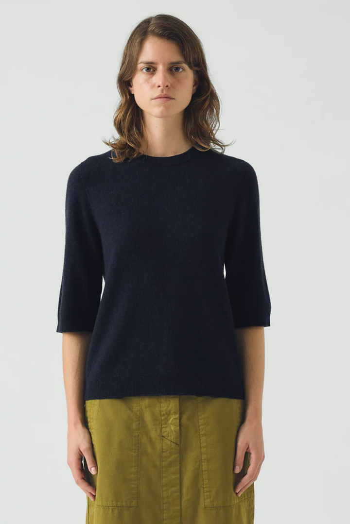 Toast - Half Sleeve Fine Wool Cashmere Sweater