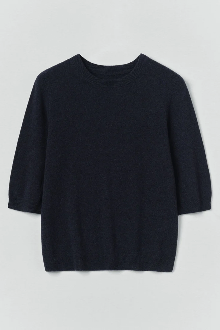 Toast - Half Sleeve Fine Wool Cashmere Sweater