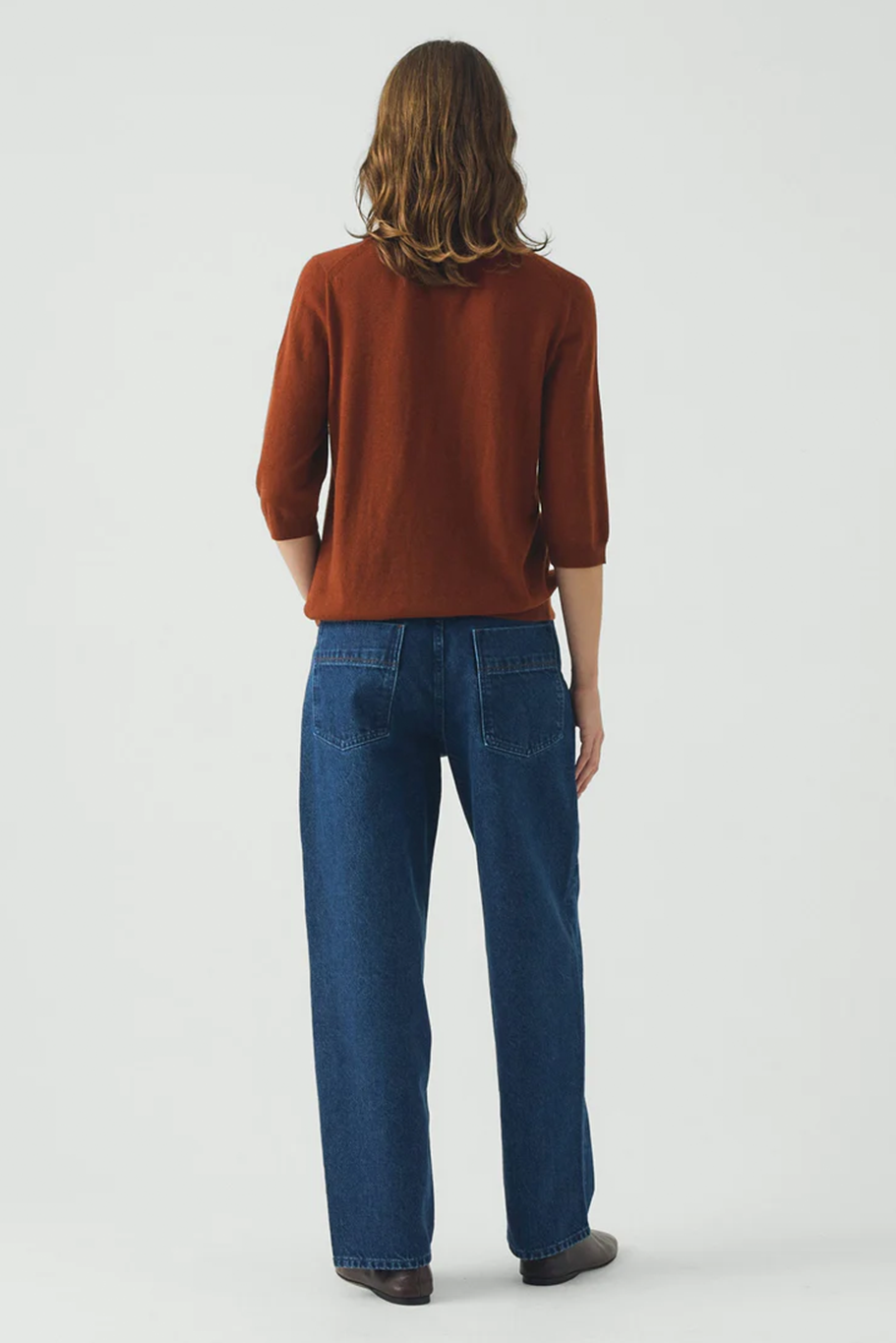 Toast - Half Sleeve Fine Wool Cashmere Sweater