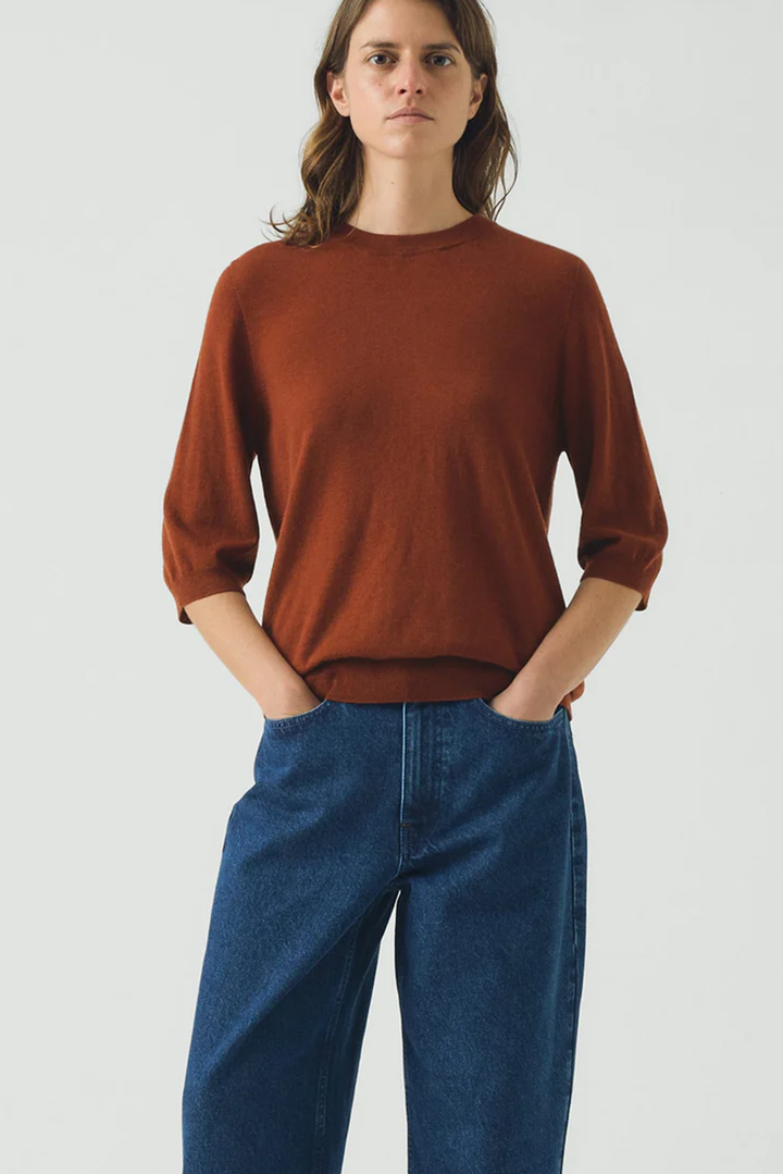 Toast - Half Sleeve Fine Wool Cashmere Sweater