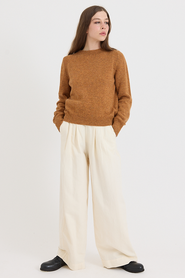 Toast - Heathery Wool Sweater - Ginger