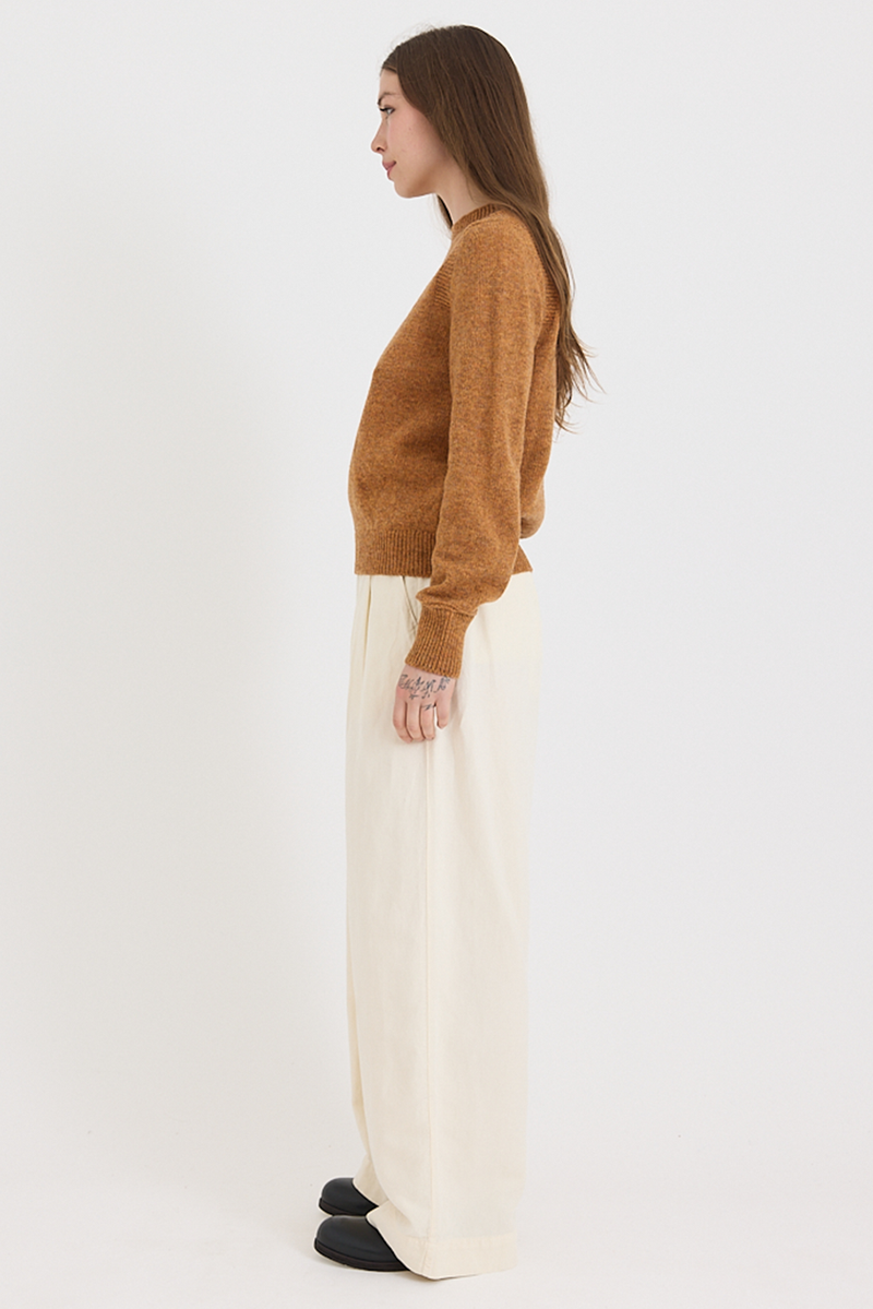 Toast - Heathery Wool Sweater - Ginger