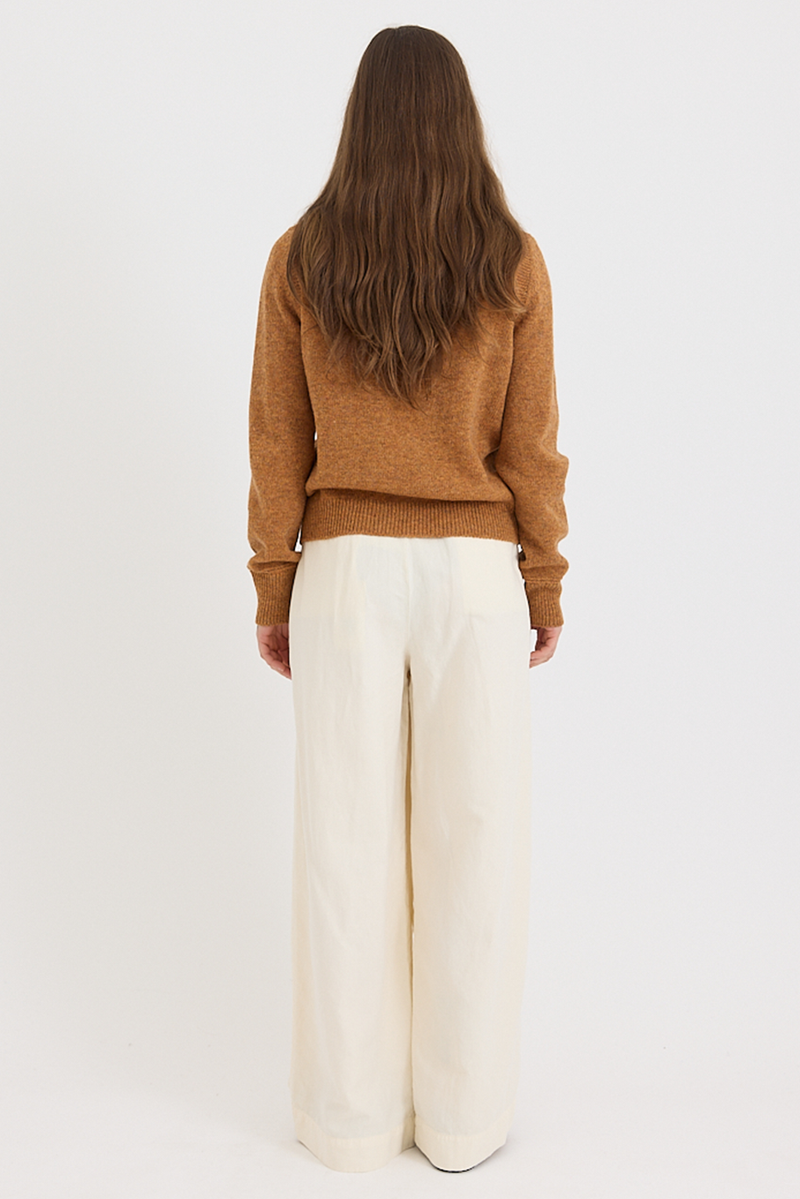 Toast - Heathery Wool Sweater - Ginger