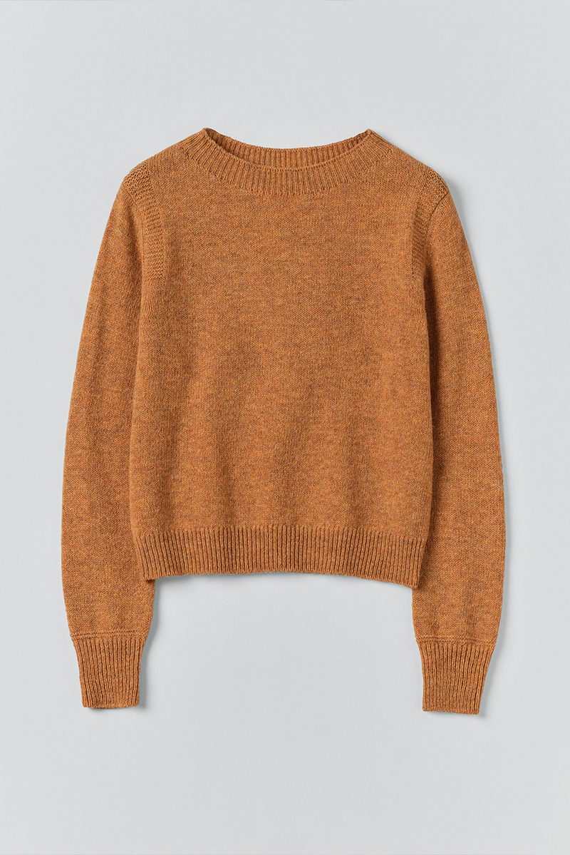 Toast - Heathery Wool Sweater - Ginger