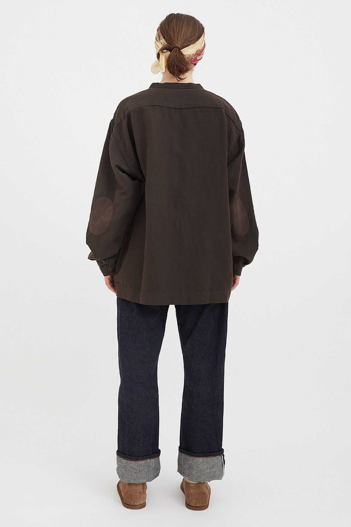 kaval カヴァル Henry Neck Blouse 柿渋 セール アウトレット