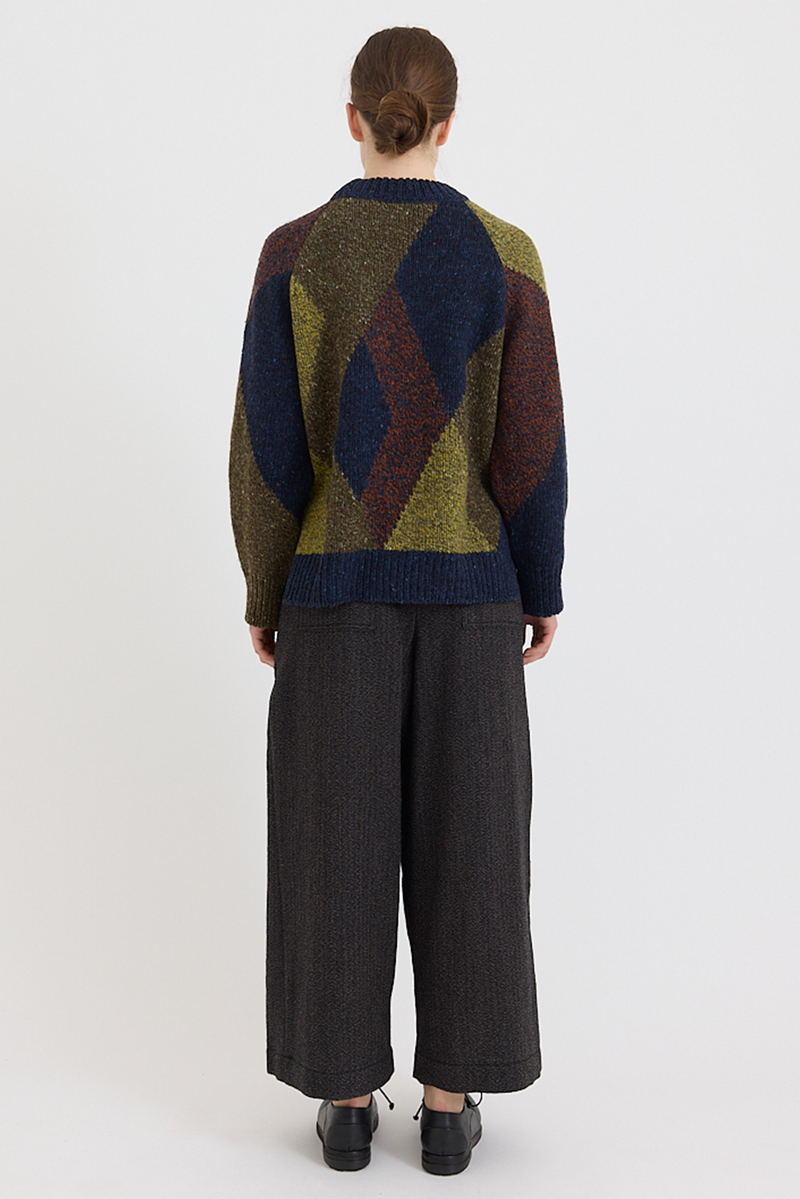 Toast - Wool Broken Herringbone Pleat Front Trousers