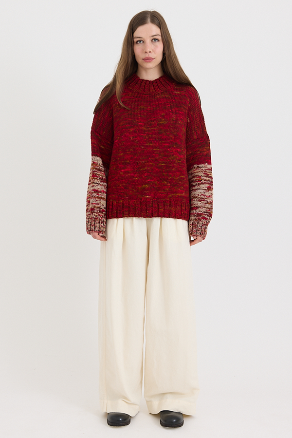 Toast - Hand Dyed High Neck Sweater