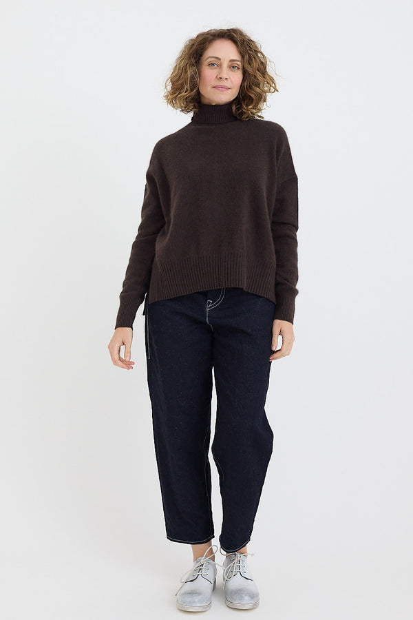 CT Plage - High Neck Longsleeve Pullover - Cashmere Raccoon