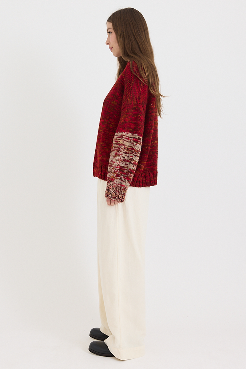 Toast - Hand Dyed High Neck Sweater