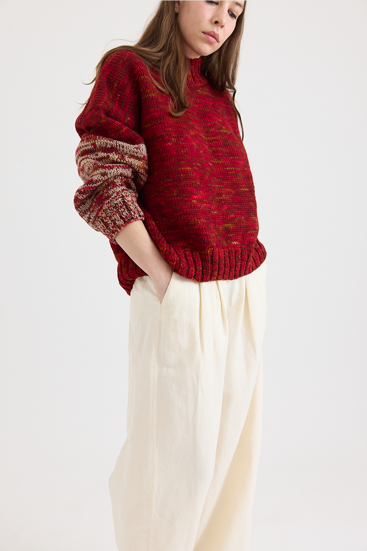 Toast - Hand Dyed High Neck Sweater