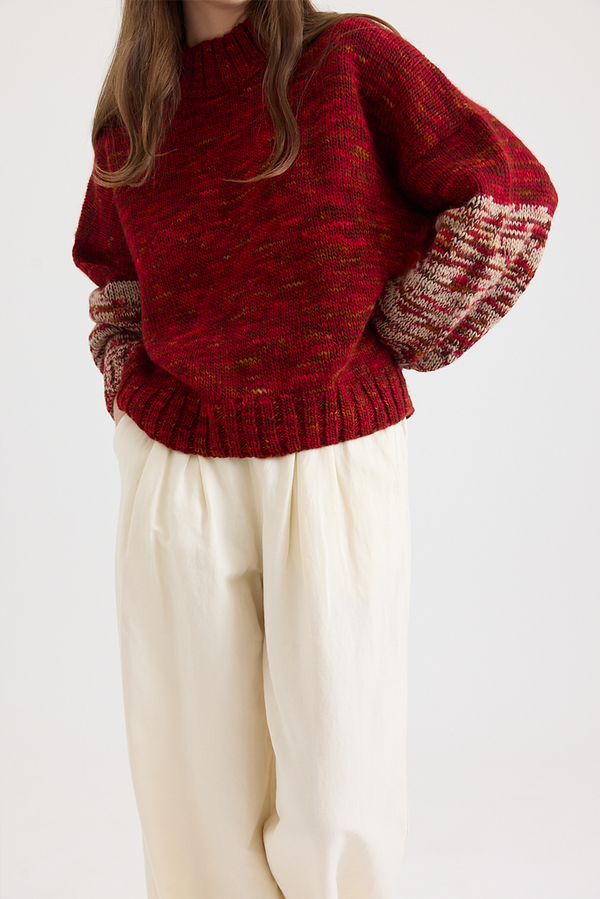 Toast - Hand Dyed High Neck Sweater