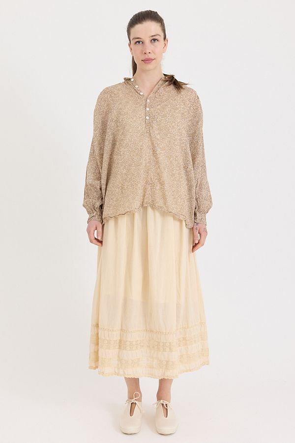 Metta - Hill Shirt - Ginza Print Cotton Voile