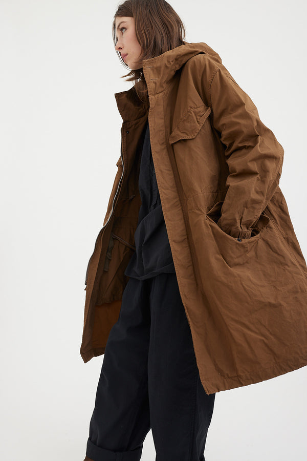Sage De Cret - Coat - High Density Cotton Waxed Hooded Military Coat