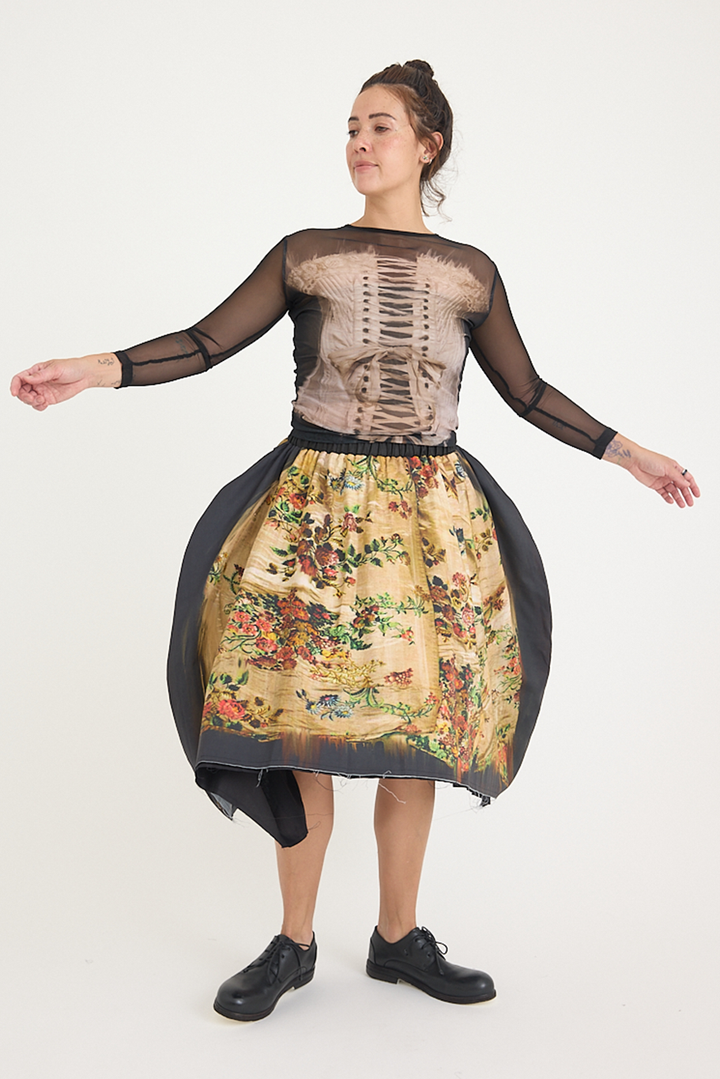 IA London - Corset Mesh Top