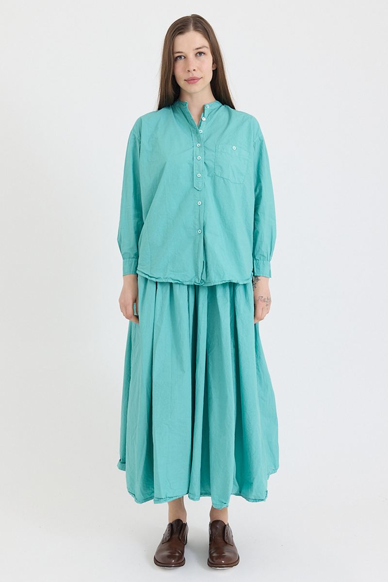 Metta - Italy Collarless Shirt - Cotton Poplin