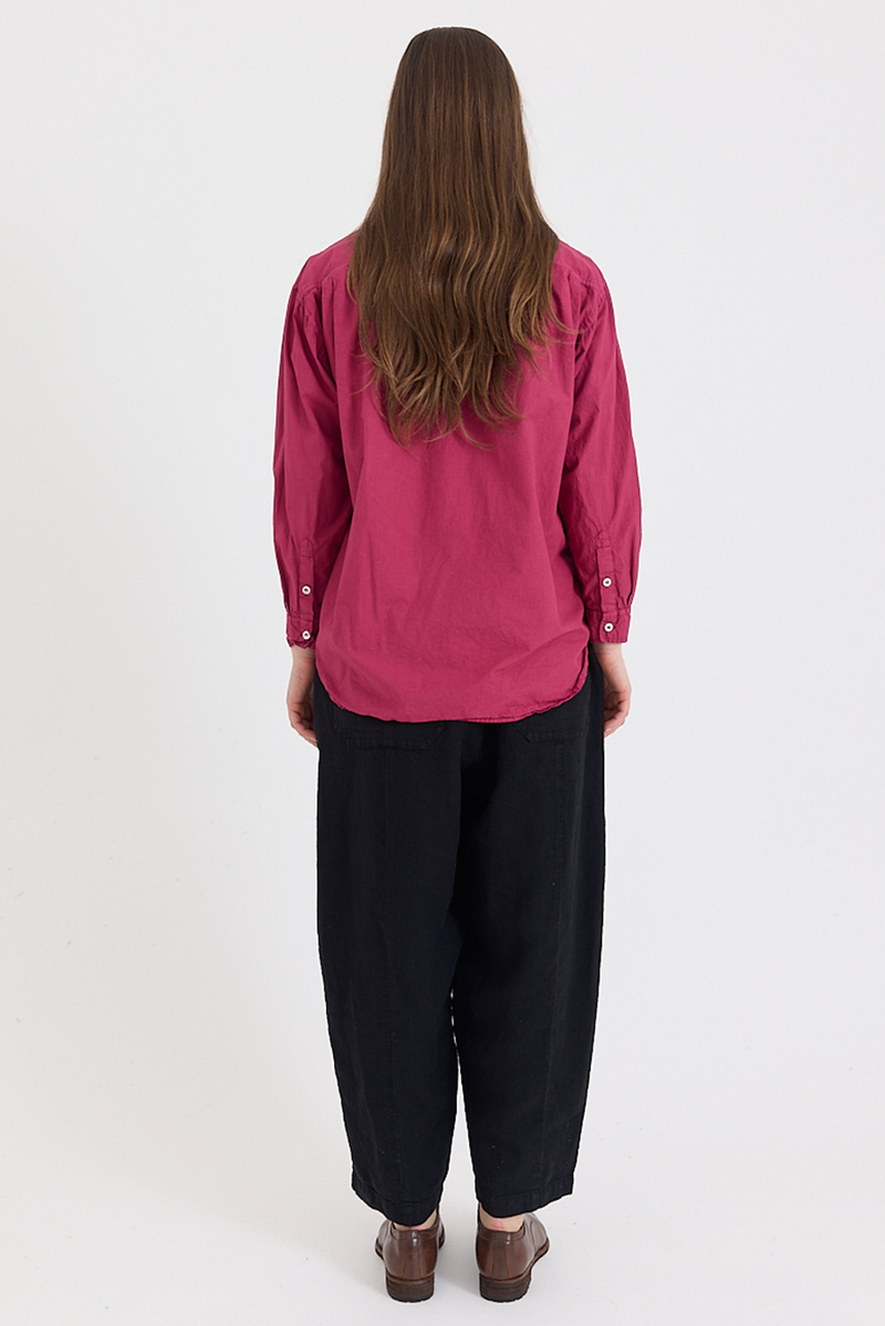 Metta - Italy Collarless Shirt - Cotton Poplin