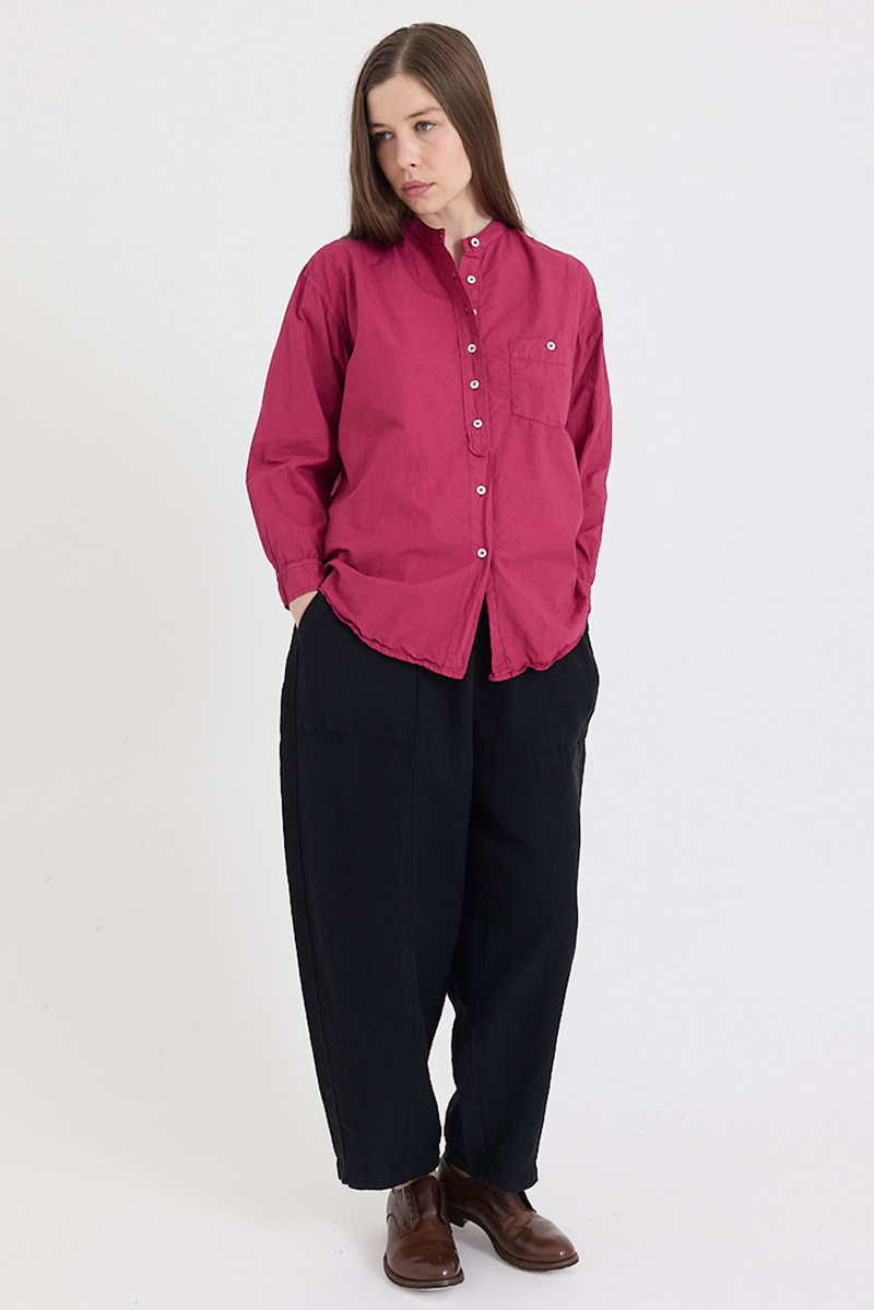 Metta - Italy Collarless Shirt - Cotton Poplin