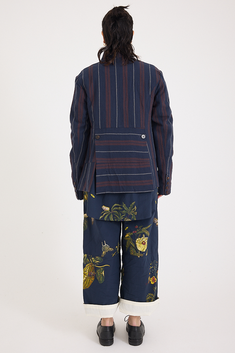 Aleksandr Manamis - Jacket - Red/Blue Striped