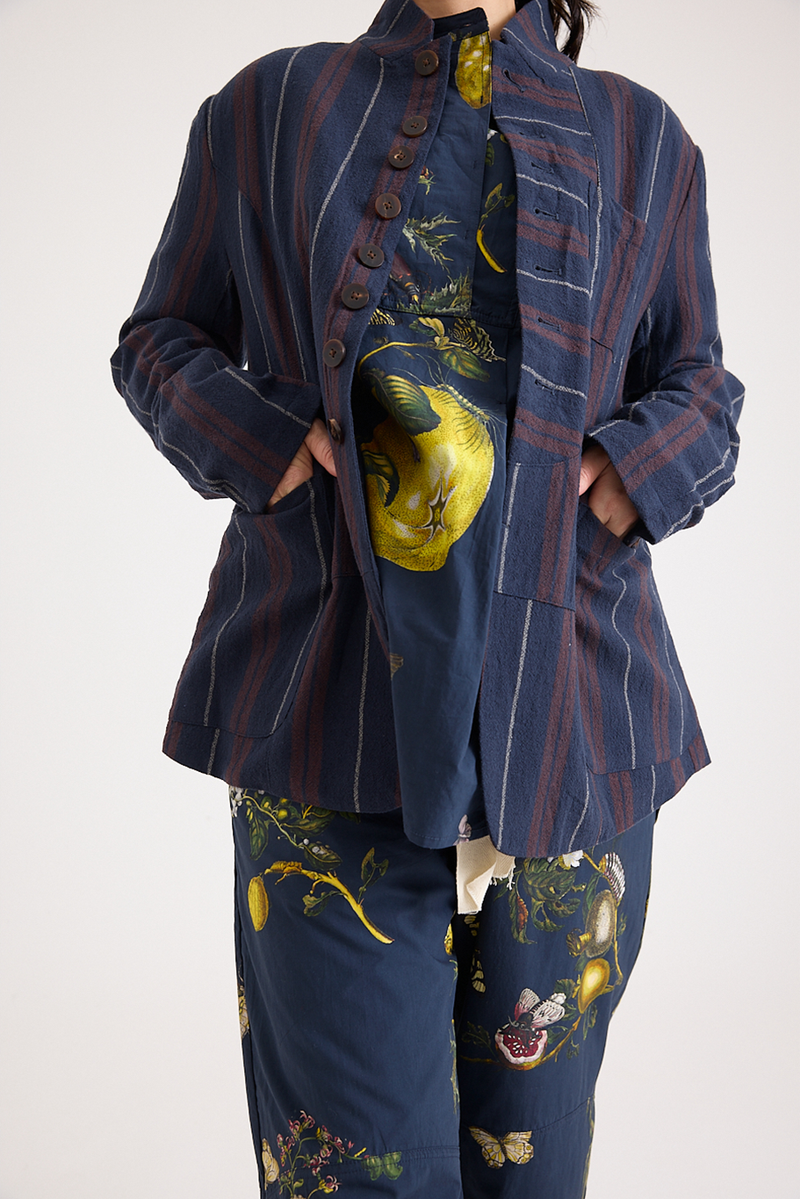 Aleksandr Manamis - Jacket - Red/Blue Striped